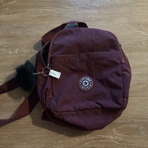 Kipling Burgundy Small Backpack